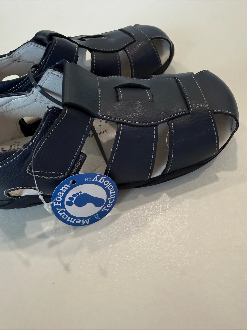 Pediped Flex Sydney Fisherman Sandals Navy EU 33 US 1.5 NWT Unisex